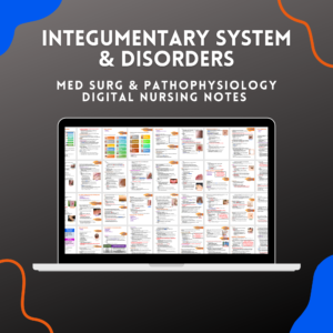 INTEGUMENTARY SYSTEM & DISORDERS NURSING STUDY GUIDE