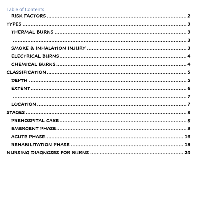 Nurse's Study Guide To Burns, PDF, Burn